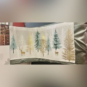 Shabby chic Christmas table runners set of 2